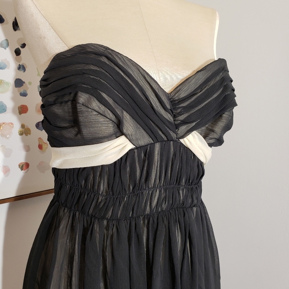 ABS strapless cocktail dress size 4 - Picture 2 of 6